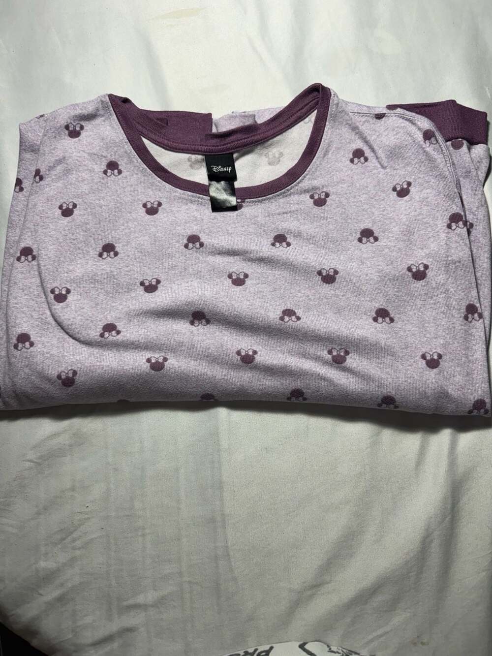 Disney Minnie Mouse Long Sleeve Pajama Top Purple